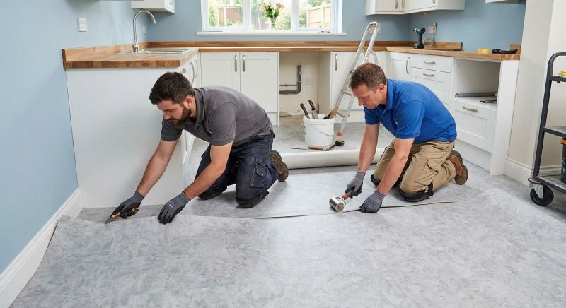Sheet Linoleum Installation in Ocean City, MD
